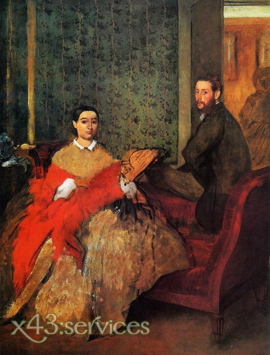 Edgar Degas - Edmondo und Therese Morbilli